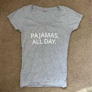 Pajamas All Day Graphic Tee - Small